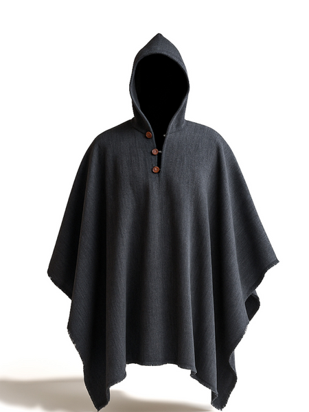 PONCHO ALPACA GRIS MARENGO
