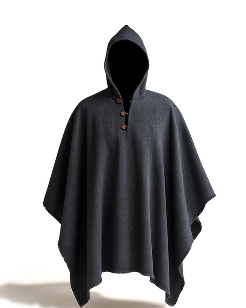 PONCHO ALPACA GRIS MARENGO