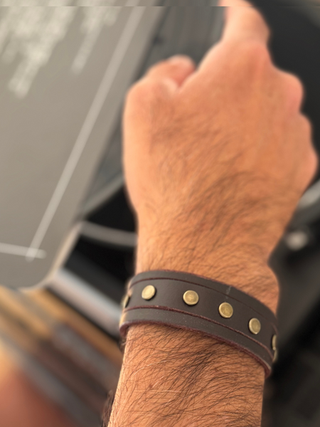 PULSERA DE CUERO HOMBRE ODIN