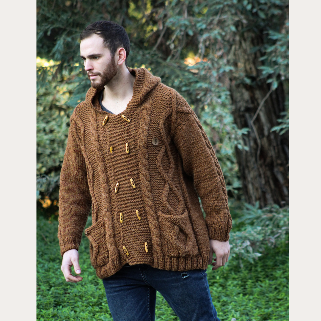 CHAQUETON DE ALPACA CORTO CAMEL