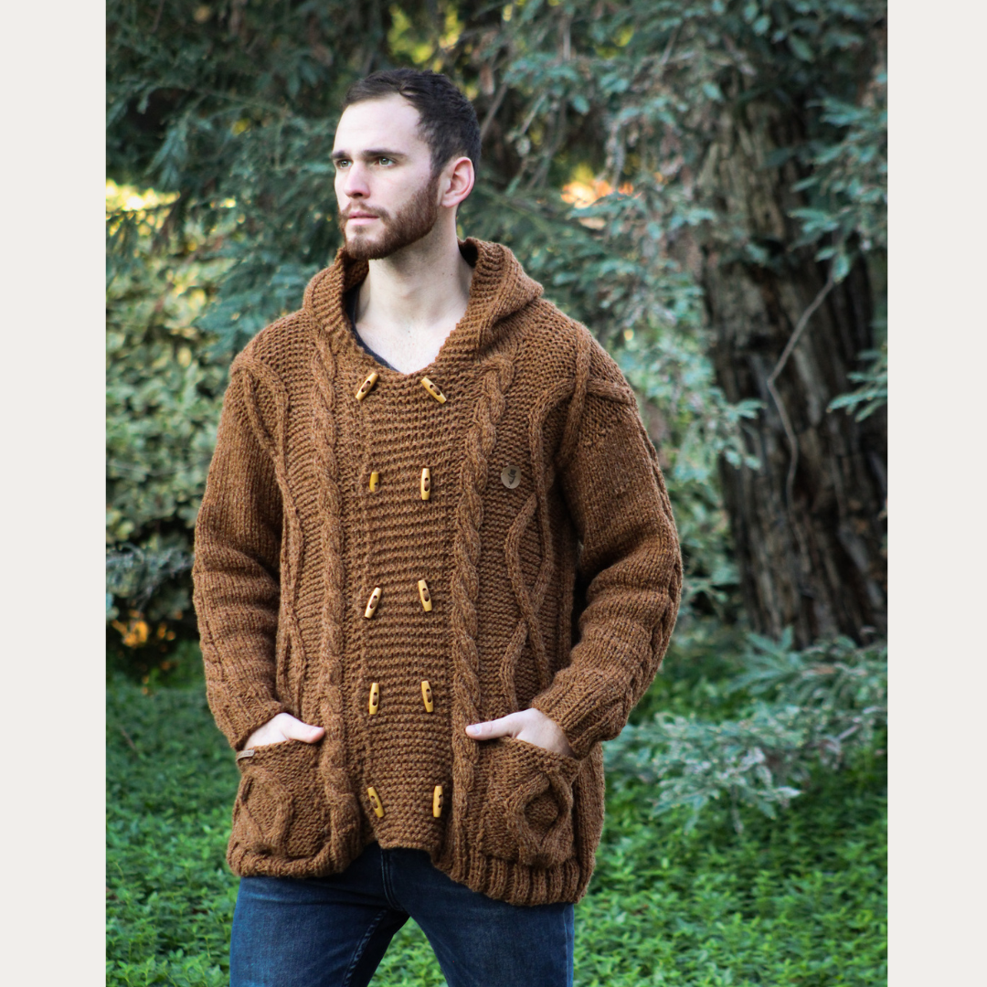 CHAQUETON DE ALPACA CORTO CAMEL