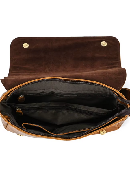 MORRAL DE CUERO GENUINO PREMIUM DUBLIN