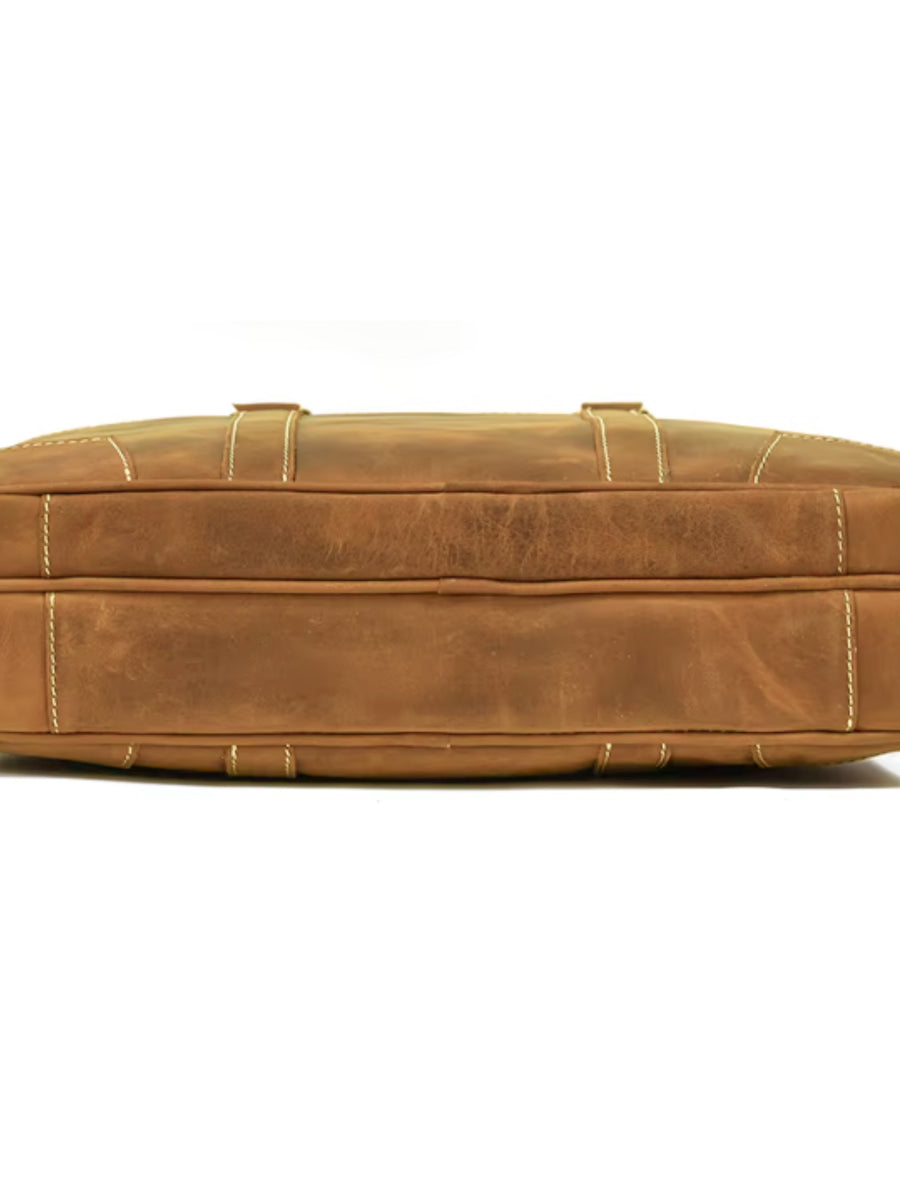 MALETIN DE CUERO PREMIUM GENUINO ROMA