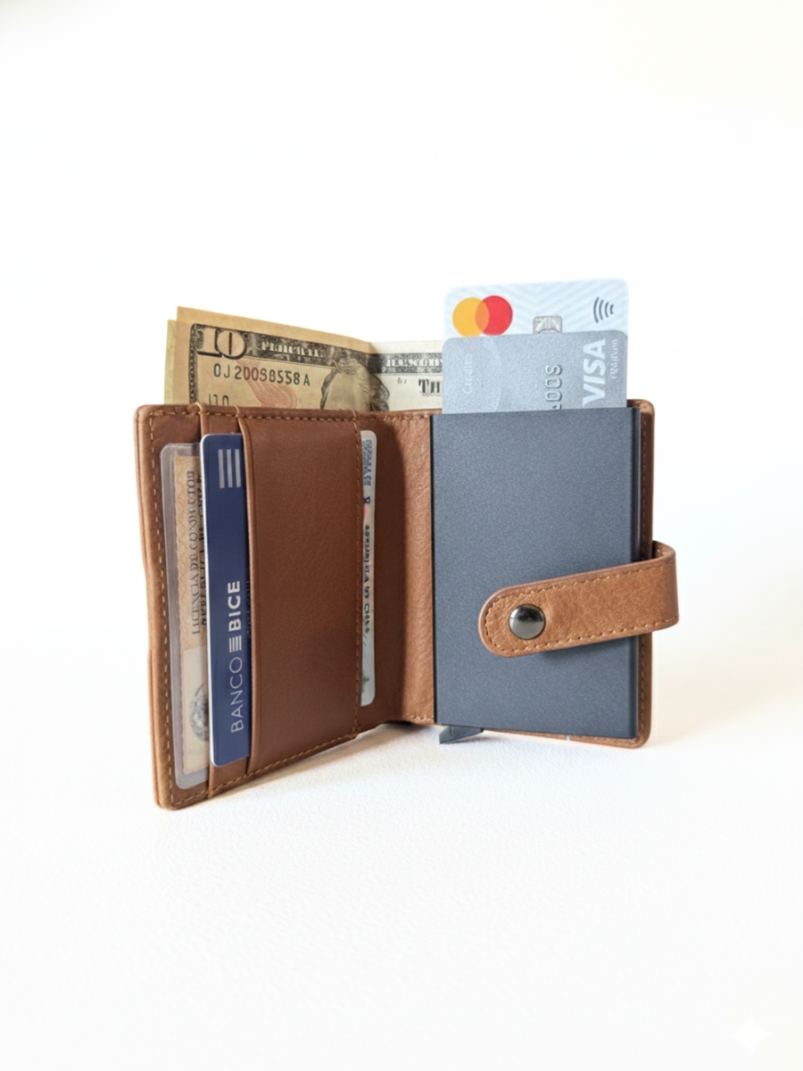 BILLETERA DE CUERO PARA HOMBRE FORGE