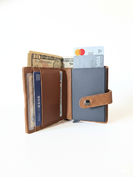 BILLETERA DE CUERO PARA HOMBRE FORGE