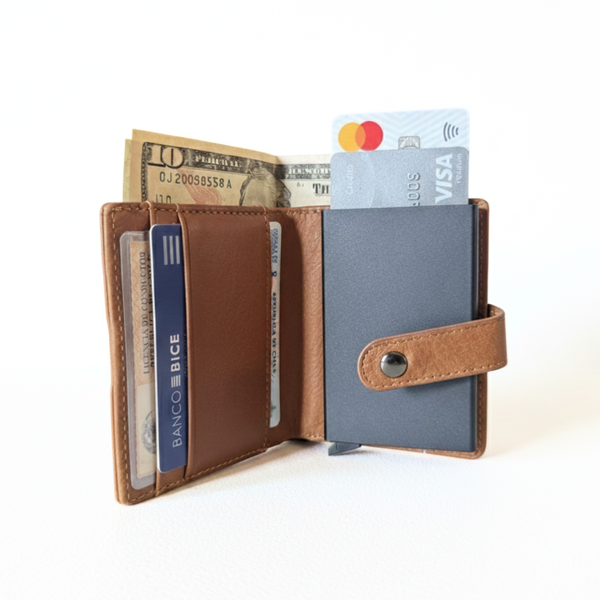 BILLETERA DE CUERO PARA HOMBRE FORGE