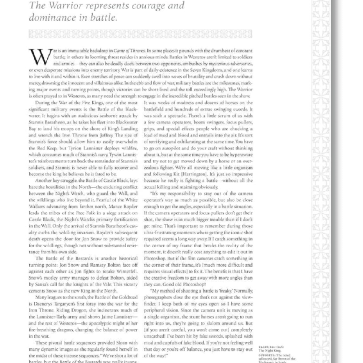 JUEGO DE TRONOS: FOTOGRAFIA