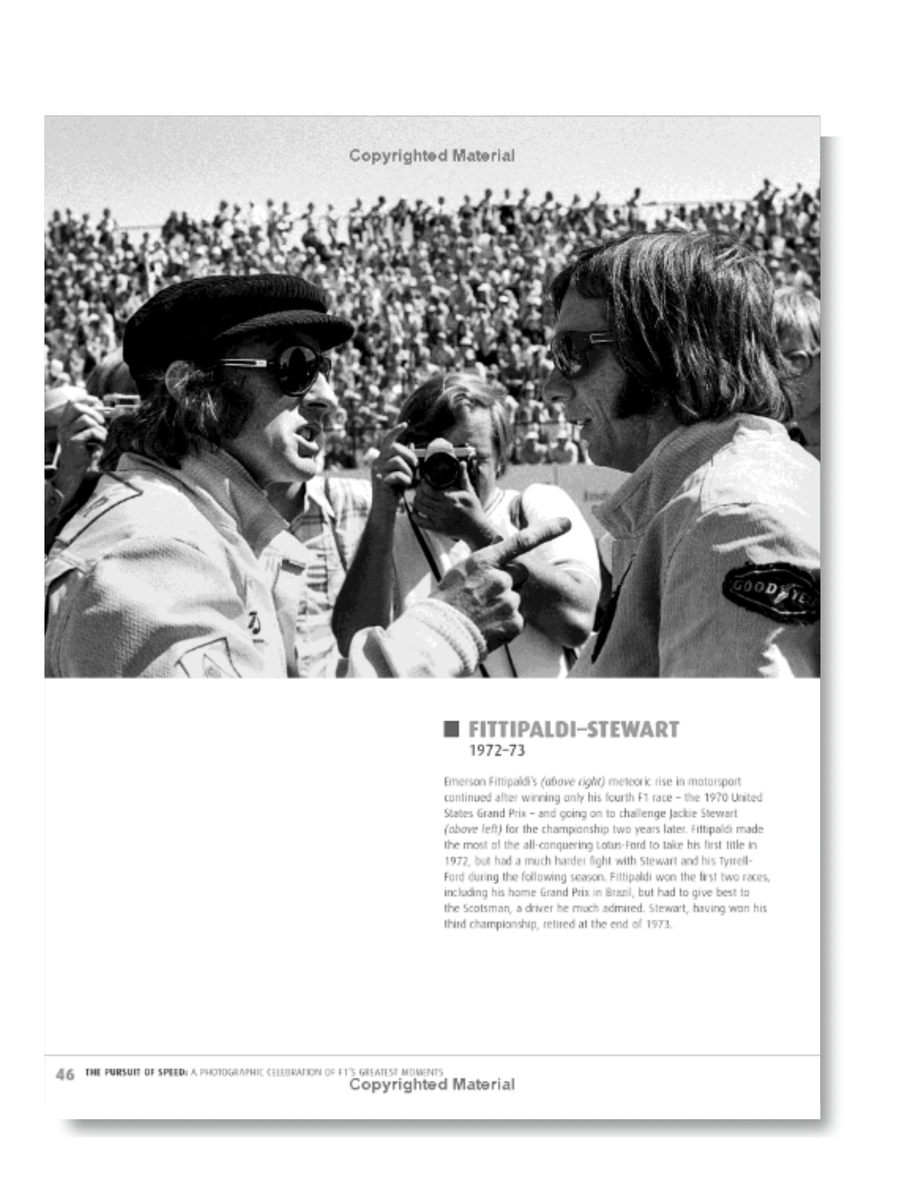 LIBRO DE FOTOGRAFIA FORMULA 1 THE PURSUIT OF SPEED