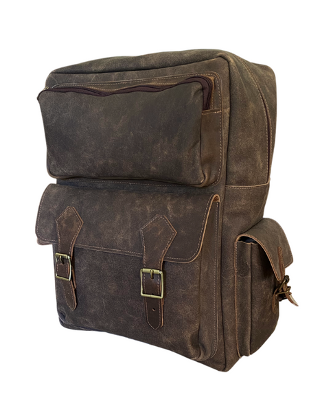 MOCHILA CUERO HOMBRE CAFÉ EXPEDITION