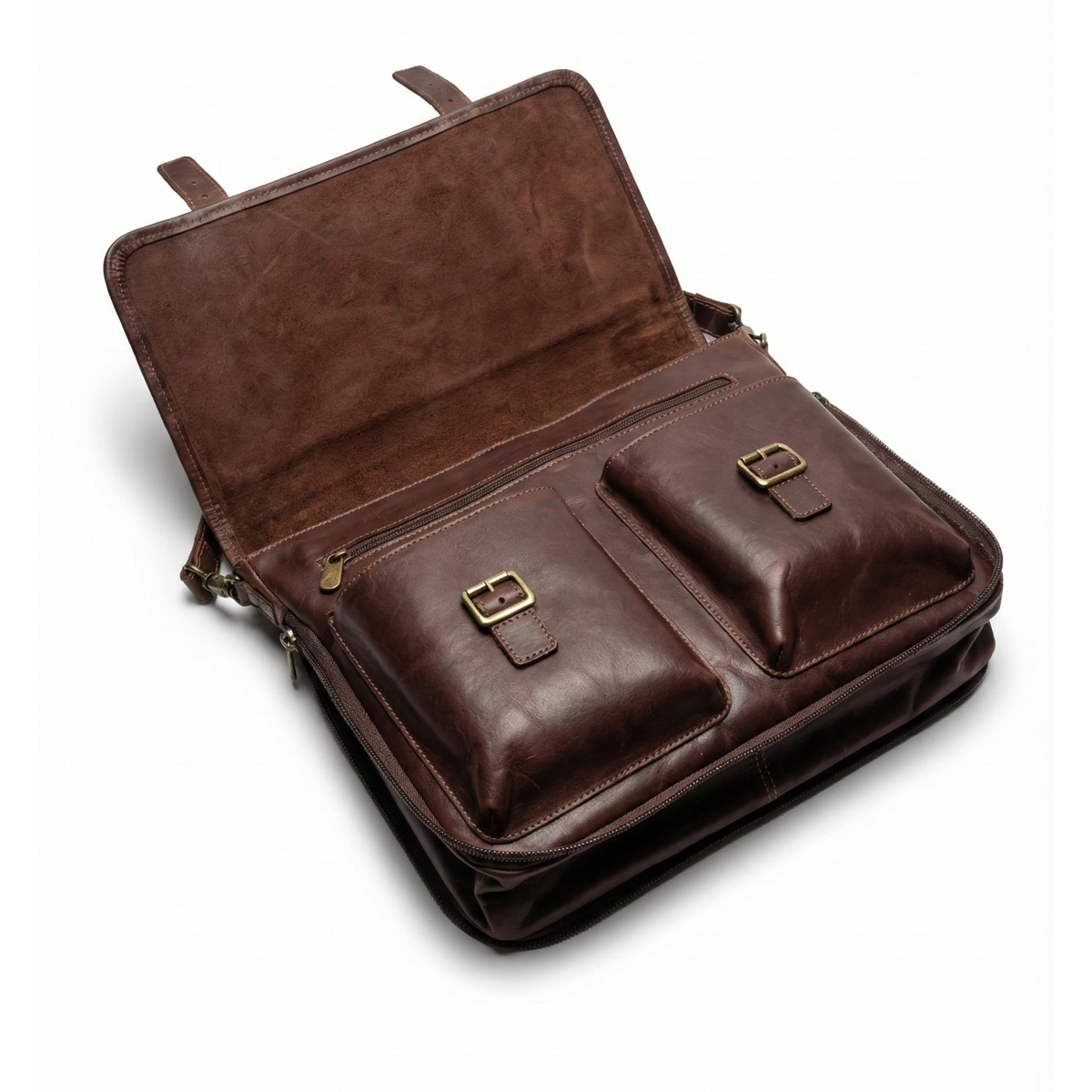 MALETIN CUERO GENUINO FULL GRAIN EXECUTIVE