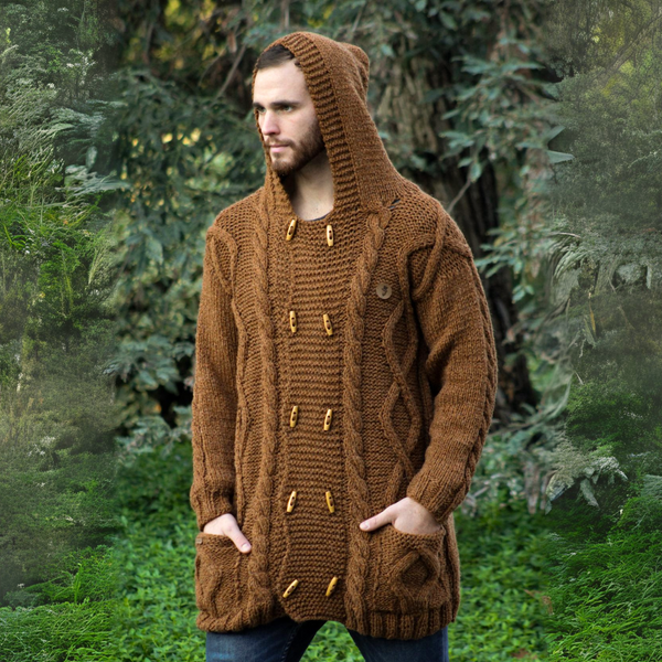 CHAQUETÓN LARGO DE LANA ALPACA