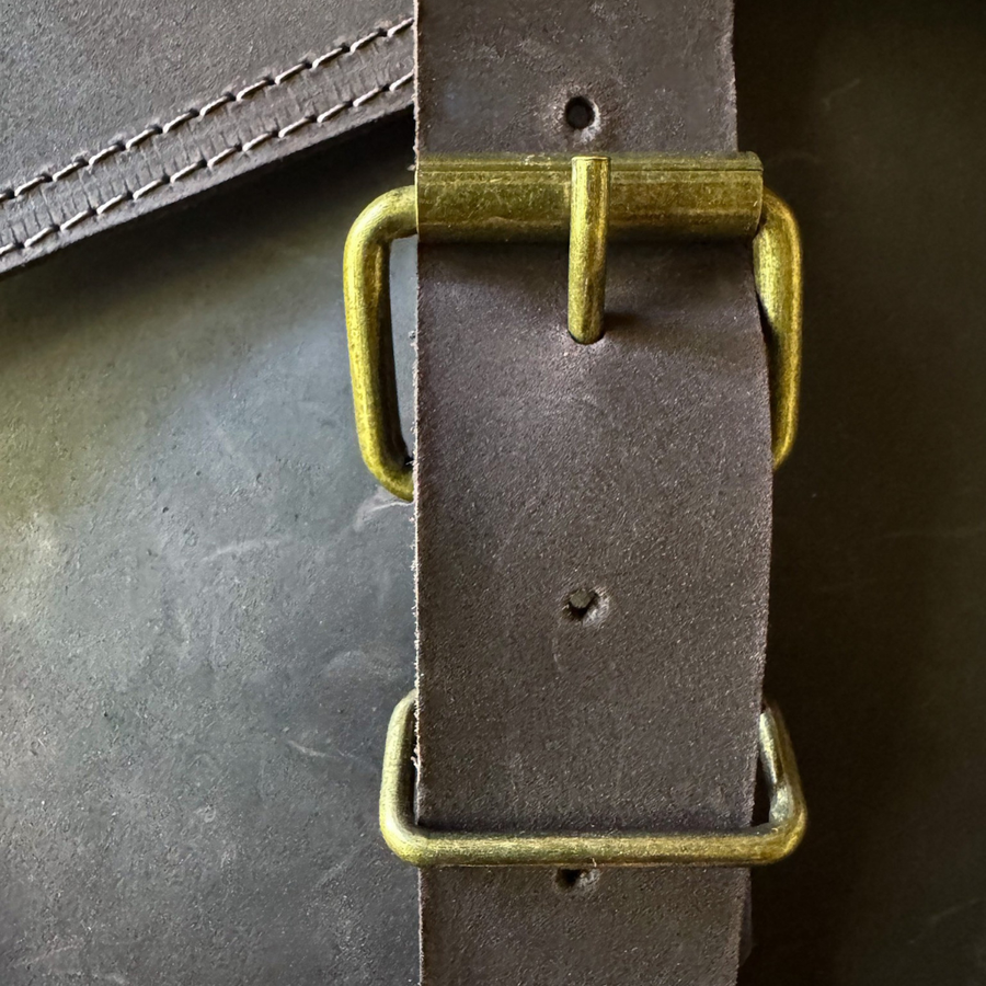 MORRAL DE CUERO GENUINO NYC