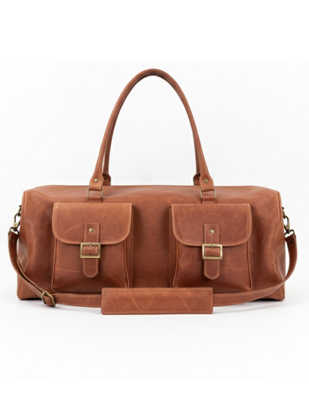 BOLSO SE VIAJE DE CUERO GENUINO TRAVEL