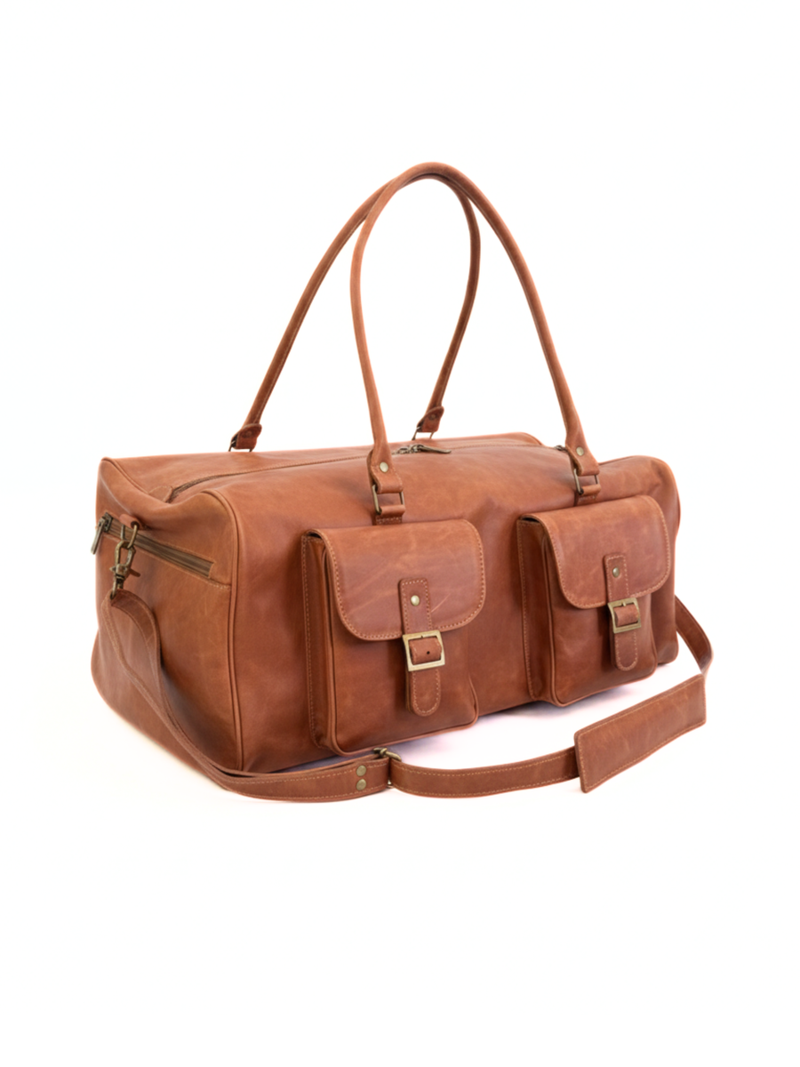 BOLSO SE VIAJE DE CUERO GENUINO TRAVEL