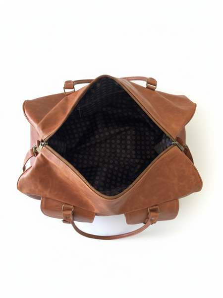 BOLSO SE VIAJE DE CUERO GENUINO TRAVEL