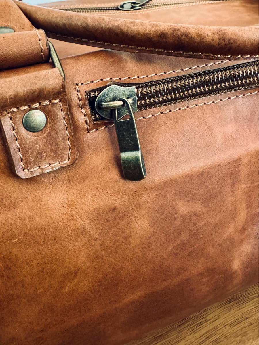 BOLSO SE VIAJE DE CUERO GENUINO TRAVEL