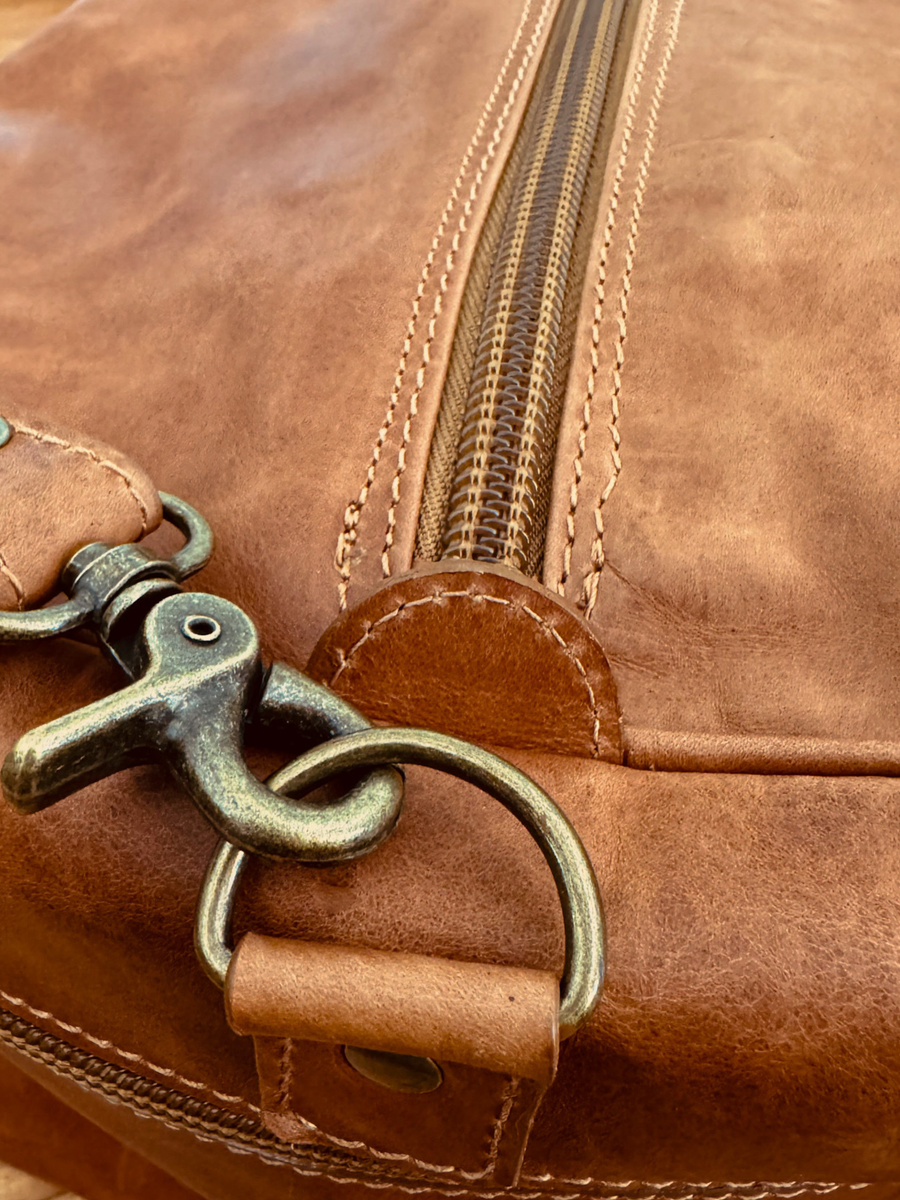 BOLSO SE VIAJE DE CUERO GENUINO TRAVEL