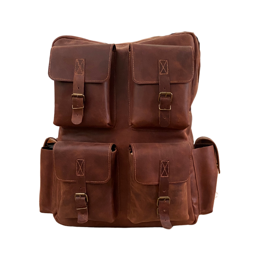 MOCHILA DE CUERO EXPLORER