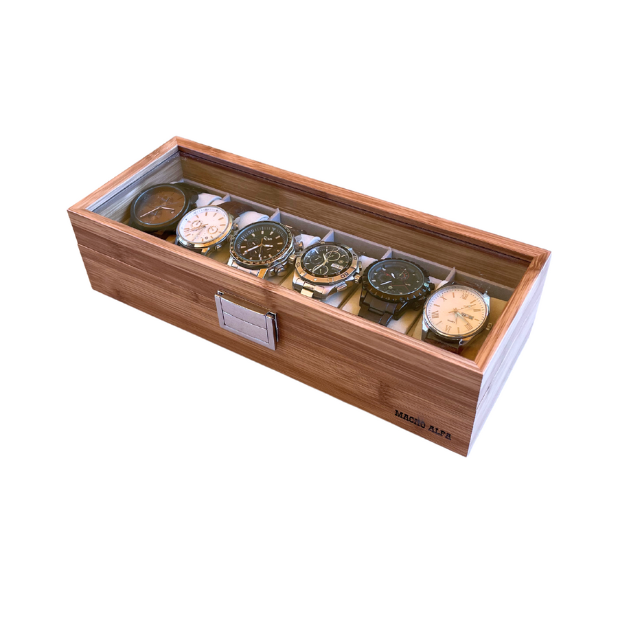 PORTA RELOJES PARA 6 PIEZAS