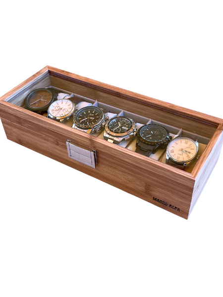 PORTA RELOJES PARA 6 PIEZAS