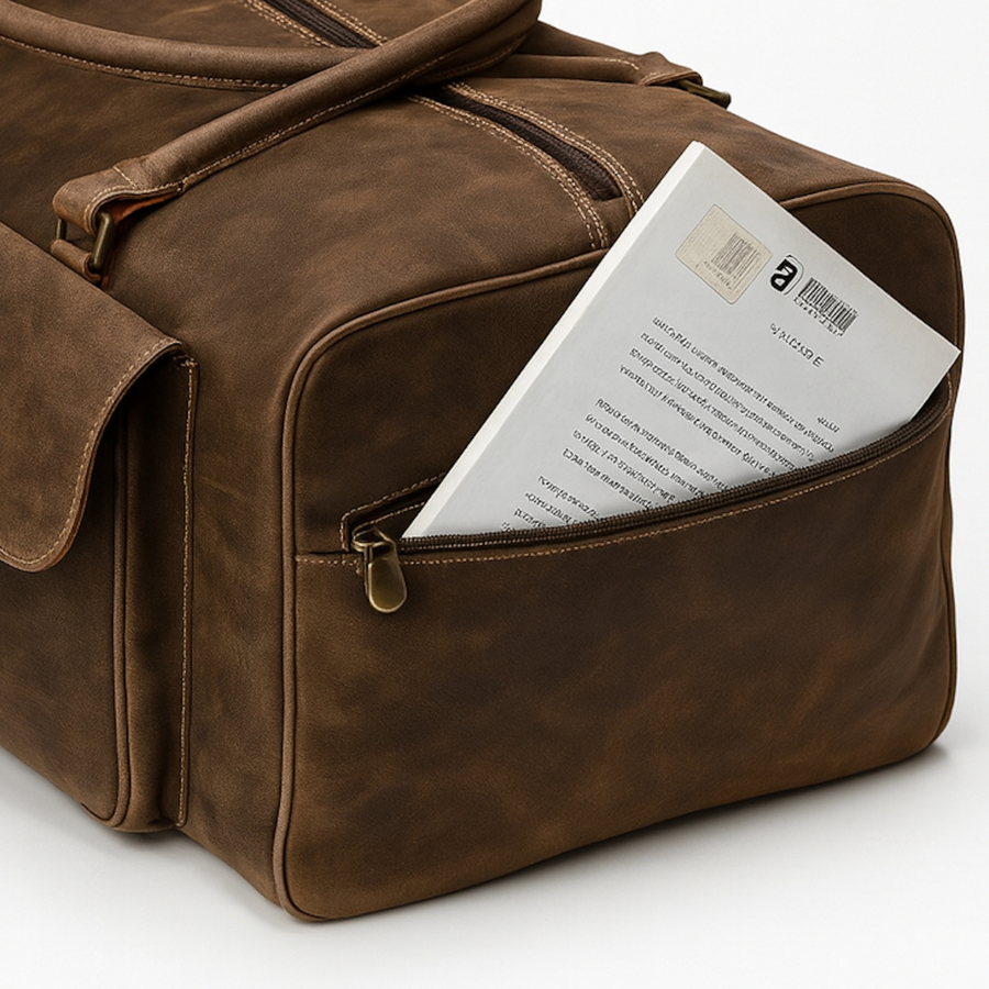 BOLSA CUERO PREMIUM DE VIAJE HOMBRE TRAVEL HUNTER