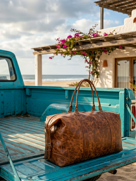 BOLSO DE VIAJE DE CUERO PARA HOMBRES JOURNEY