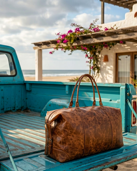 BOLSO DE VIAJE DE CUERO PARA HOMBRES JOURNEY