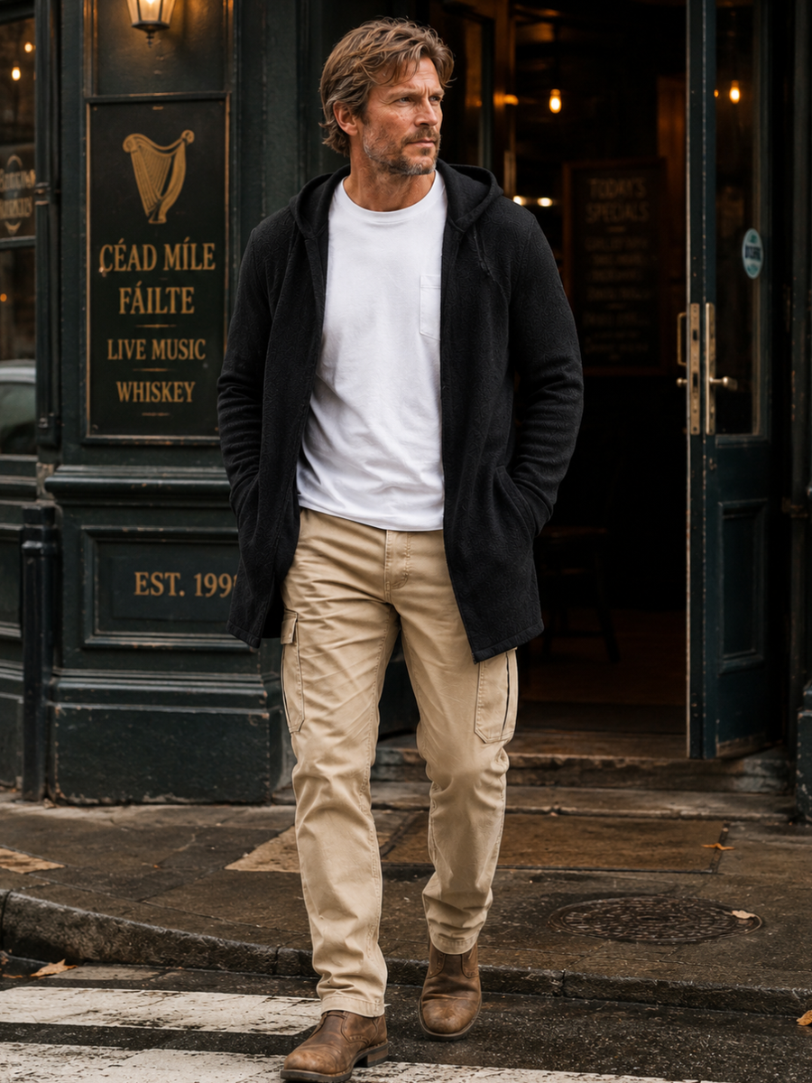CARDIGAN DE LANA PARA HOMBRE
