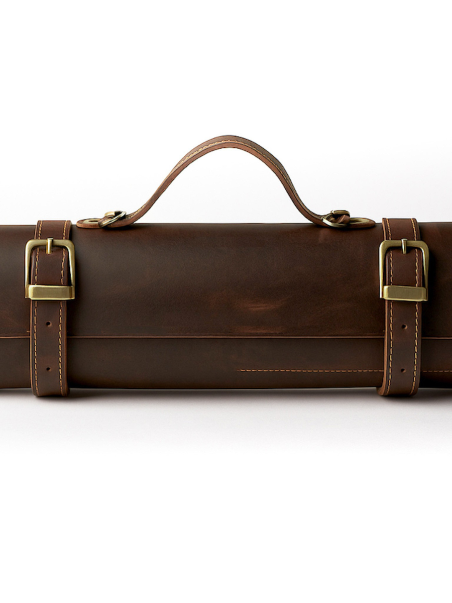 PACK PECHERA DE CUERO + PORTACUCHILLOS PREMIUM + TABLA DE MADERA + GARRAS DE ACERO + JUEGO DE 6 CACHOS