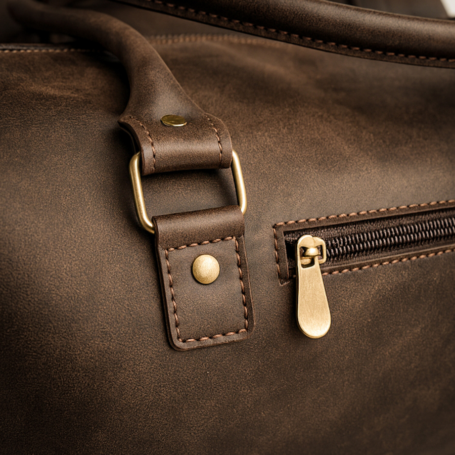 BOLSA CUERO PREMIUM DE VIAJE HOMBRE TRAVEL HUNTER