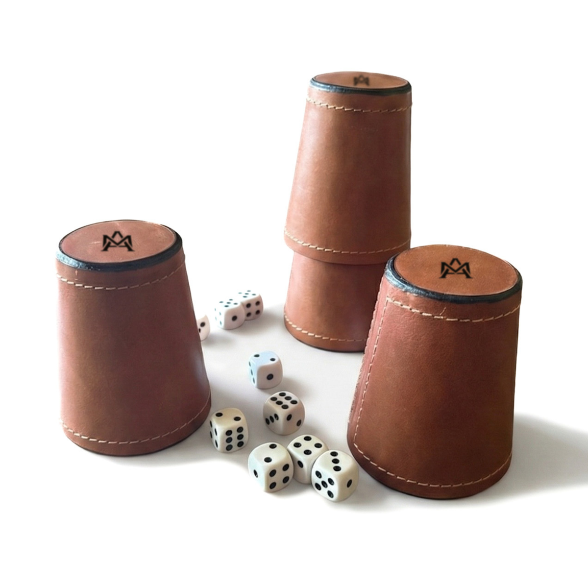 CACHOS DE CUERO ARTESANALES (JUEGO DE 4)