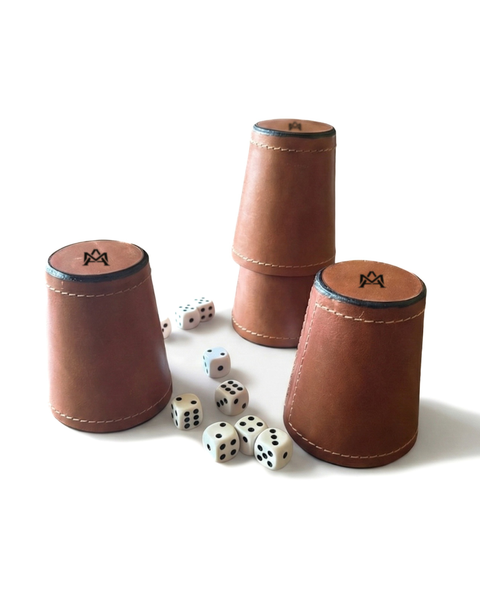 CACHOS DE CUERO ARTESANALES (JUEGO DE 4)