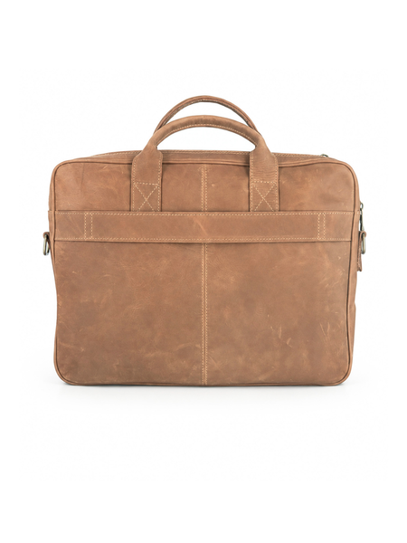 MALETÍN DE CUERO GENUINO HOMBRE OXFORD BEIGE