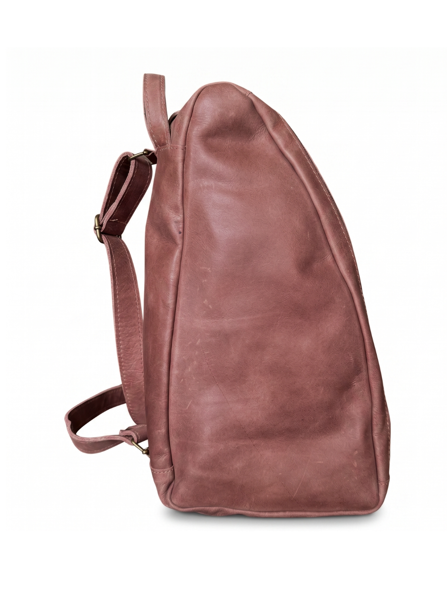 MATERA DE CUERO GENUINO GAUCHO MARRON