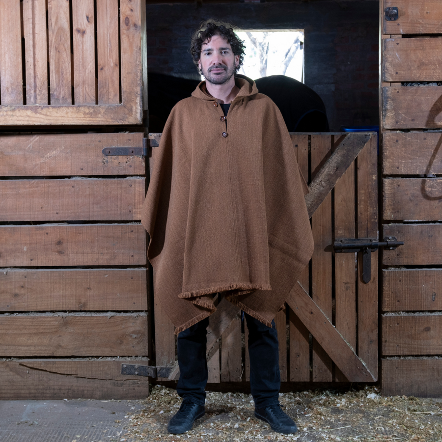 PONCHO DE ALPACA CAMEL