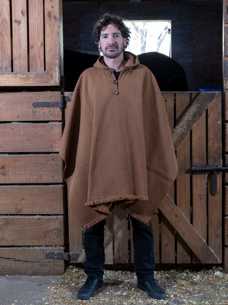 PONCHO DE ALPACA CAMEL