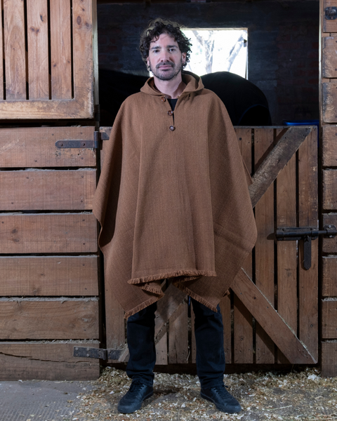 PONCHO DE ALPACA CAMEL
