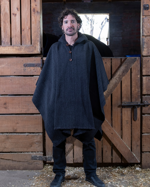 PONCHO ALPACA GRIS MARENGO