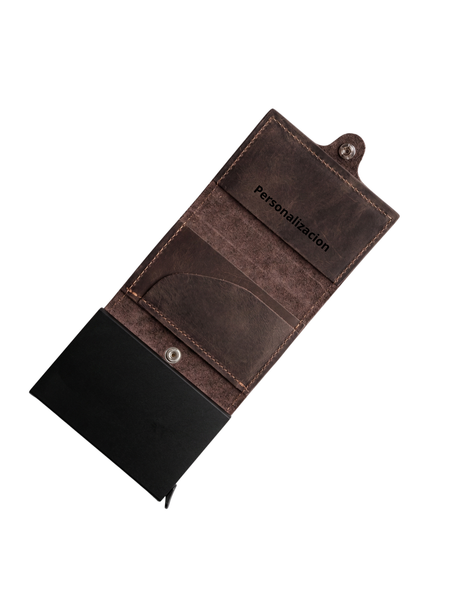 TARJETERO DE CUERO PROTECT COMPACTO