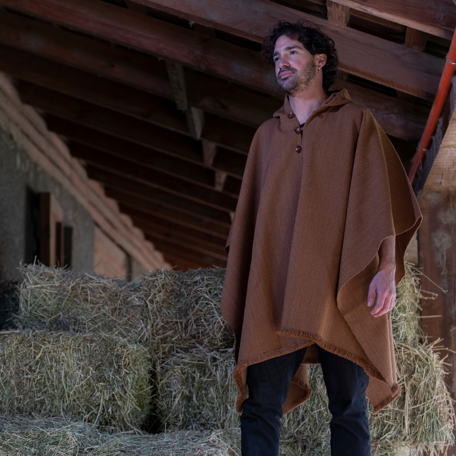 PONCHO DE ALPACA CAMEL