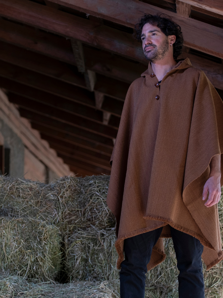 PONCHO DE ALPACA CAMEL