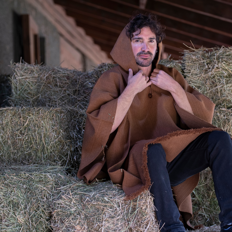 PONCHO DE ALPACA CAMEL
