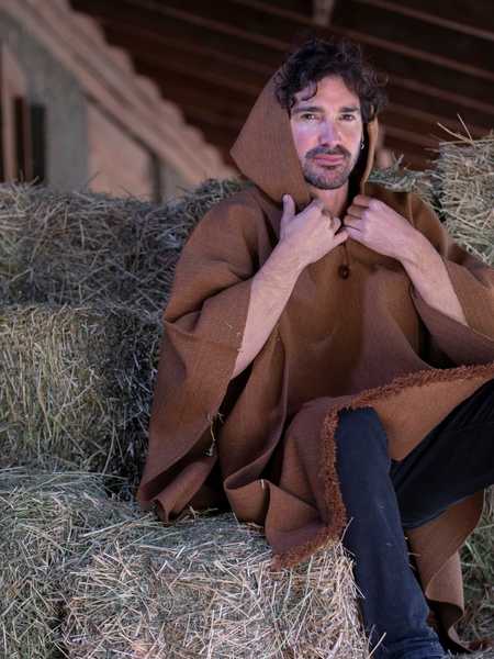 PONCHO DE ALPACA CAMEL