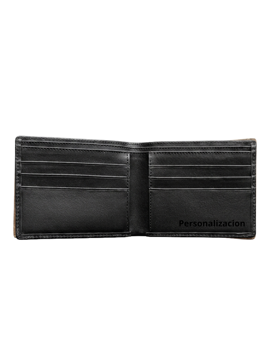BILLETERA DE CUERO HOMBRE URBAN NEGRA