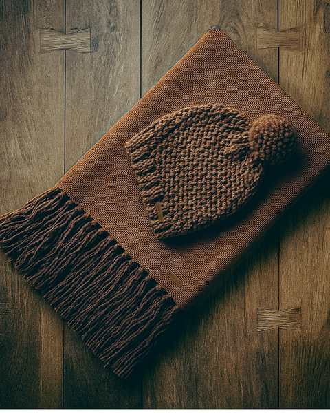 BOX BUFANDA LANA ALPACA + GORRO LANA