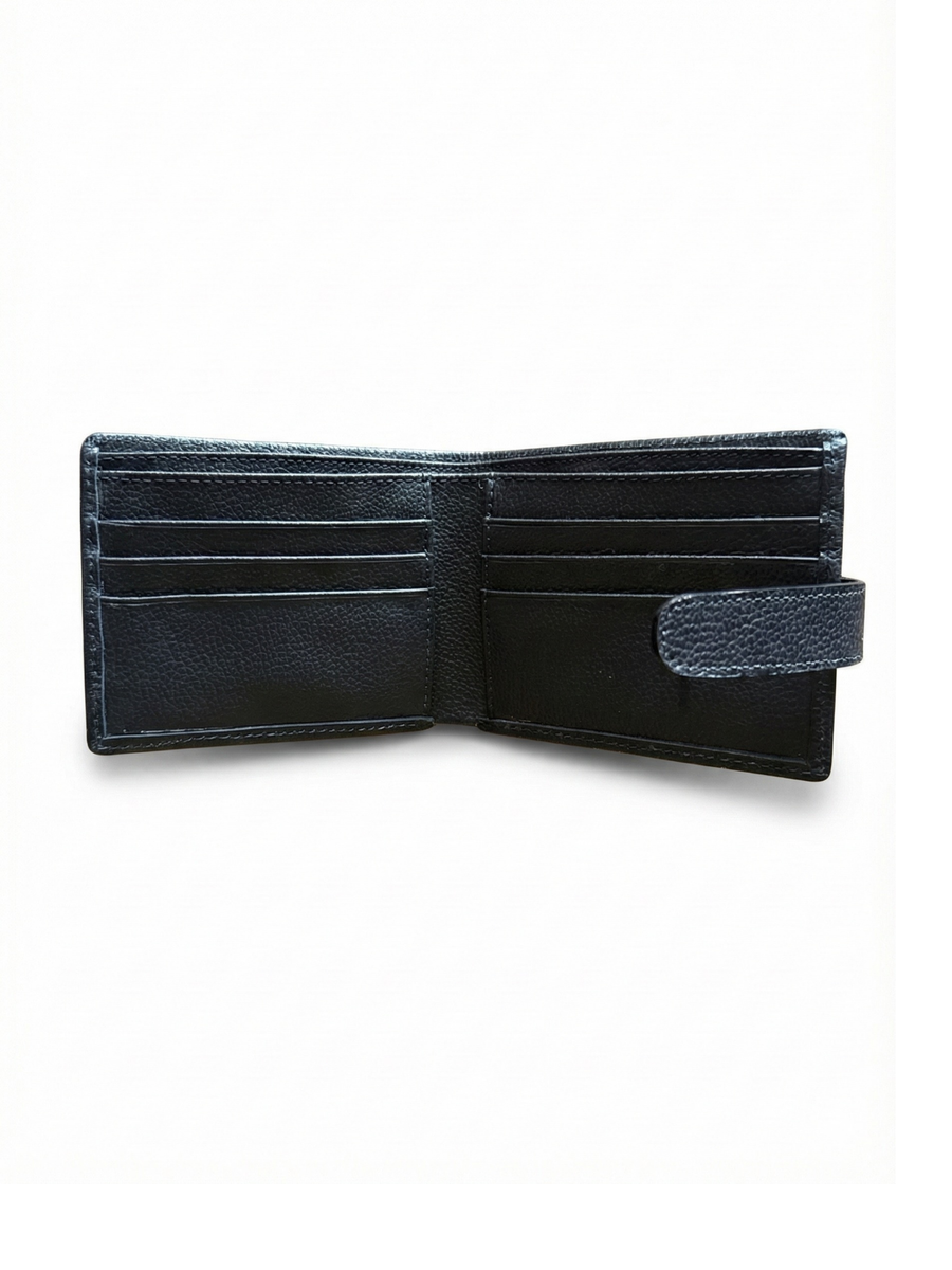 BILLETERA DE CUERO CON PASADOR RUGGED