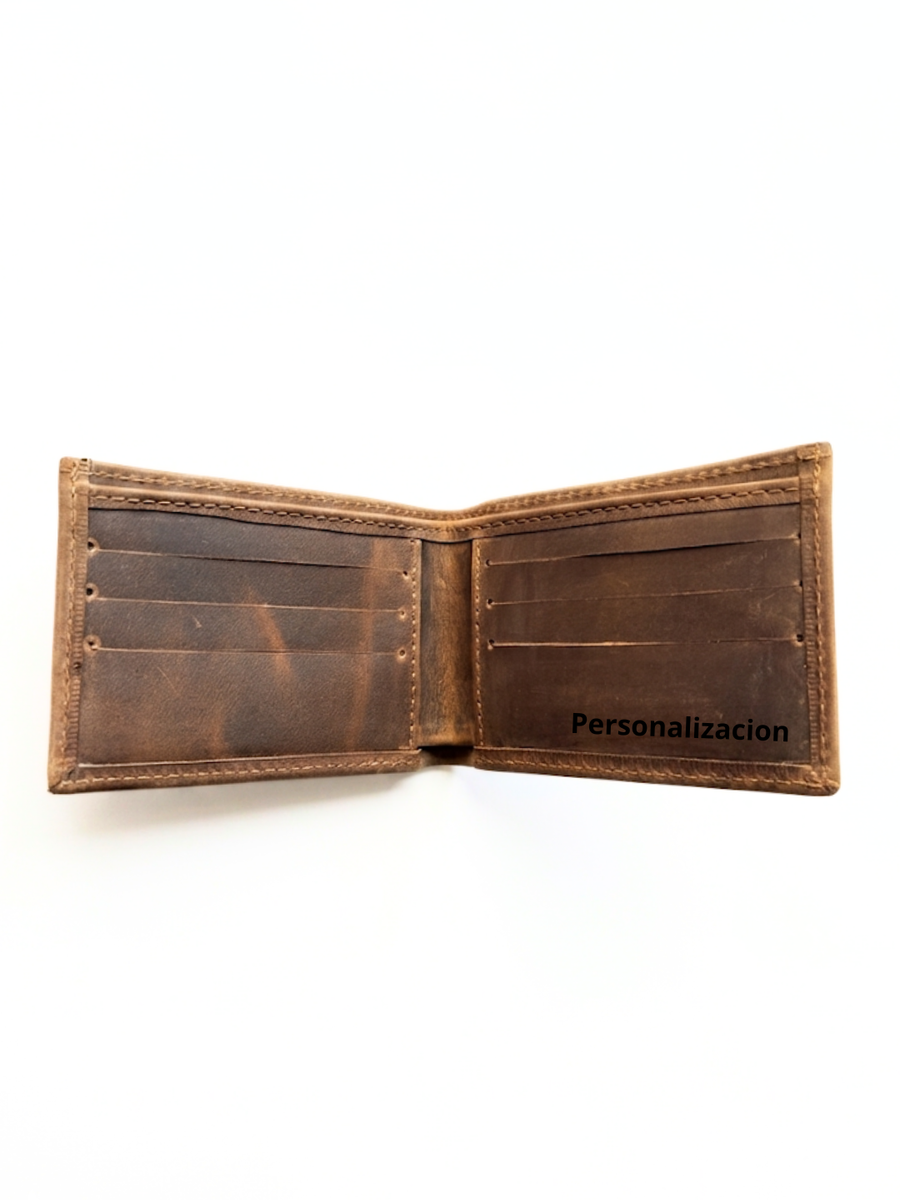 BILLETERA DE CUERO GENUINO EDGE RUSTIC