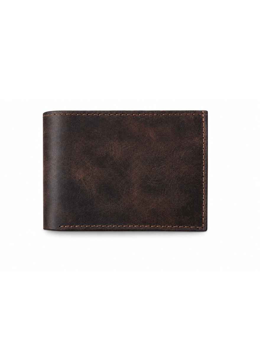 BILLETERA DE CUERO GENUINO EDGE MORO
