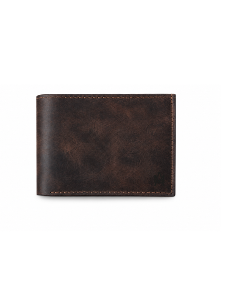 BILLETERA DE CUERO GENUINO EDGE MORO