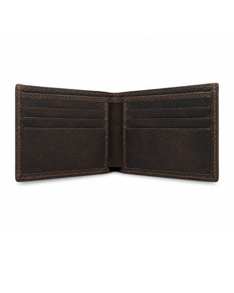 BILLETERA DE CUERO GENUINO EDGE MORO
